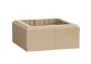PILIER LISSE 30*30 M. BEIGE - Ht 17.1cm